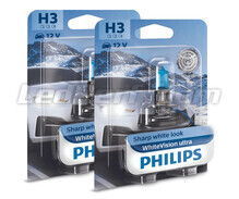 Pack de 2 ampoules H3 Philips WhiteVision ULTRA  - 12336WVUB1